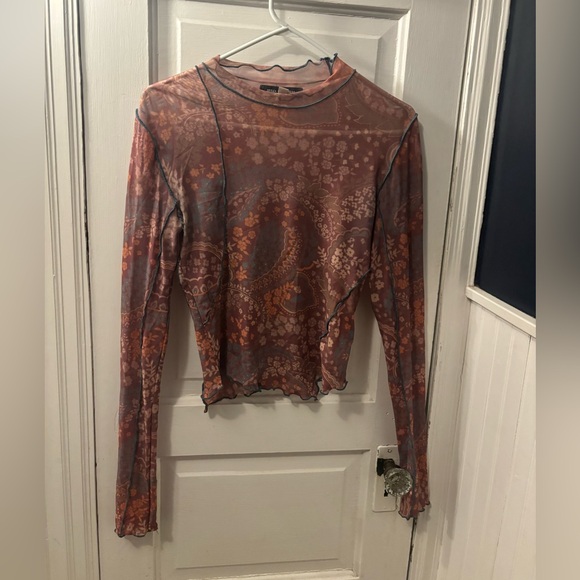 Urban Outfitters Women’s Y2K Fairy Grunge Cairo Sheer Mesh Top - Picture 2 of 4